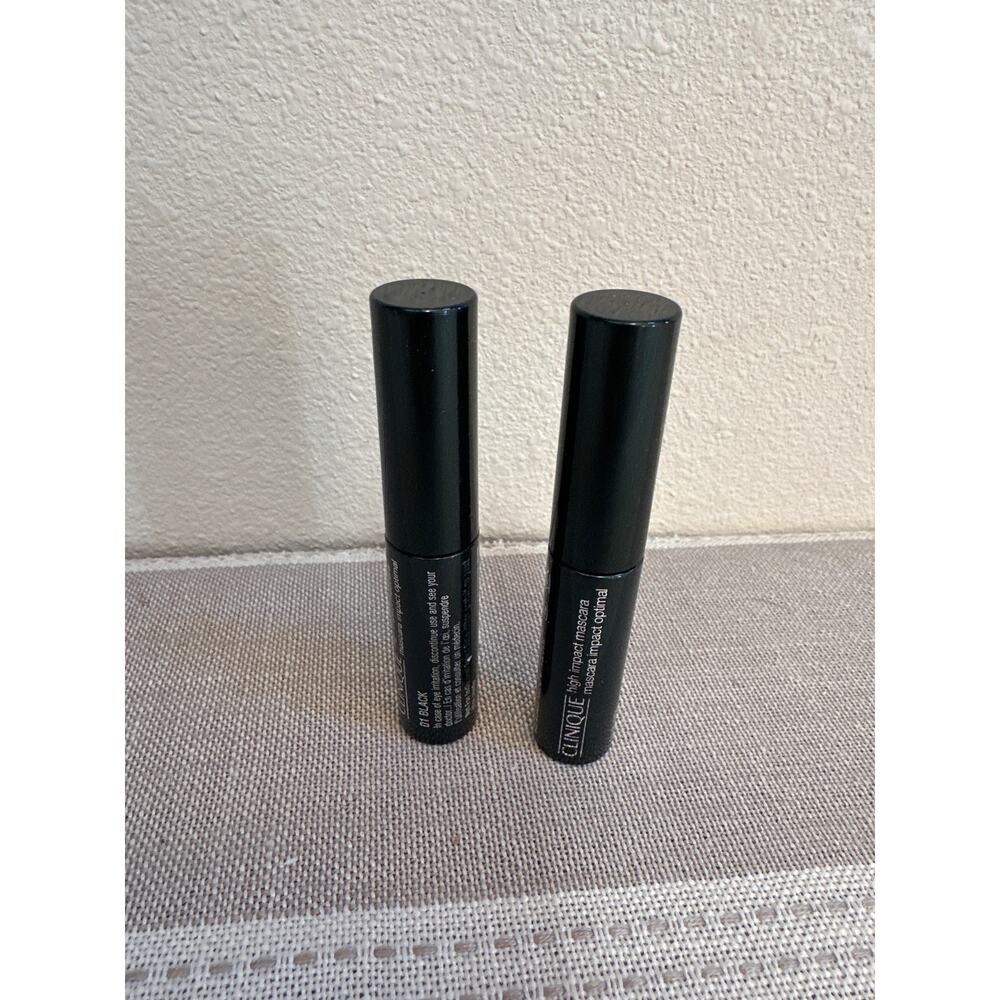 Clinique High Impact Mascara - .28 oz - 01 Black Lot of 2